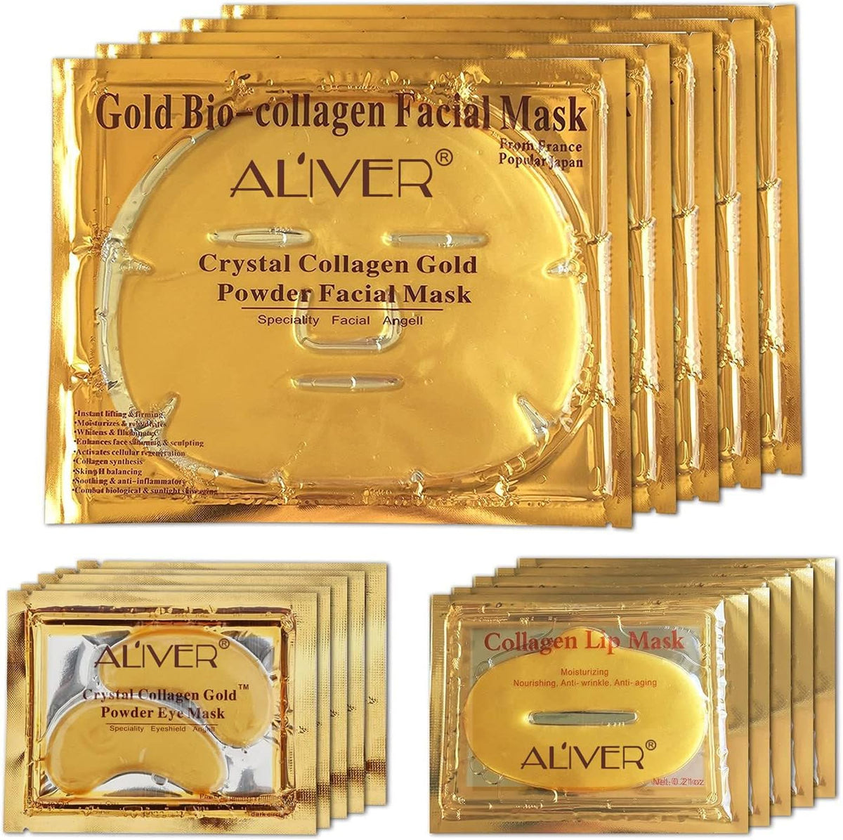 Mască Facială cu Aur & Colagen