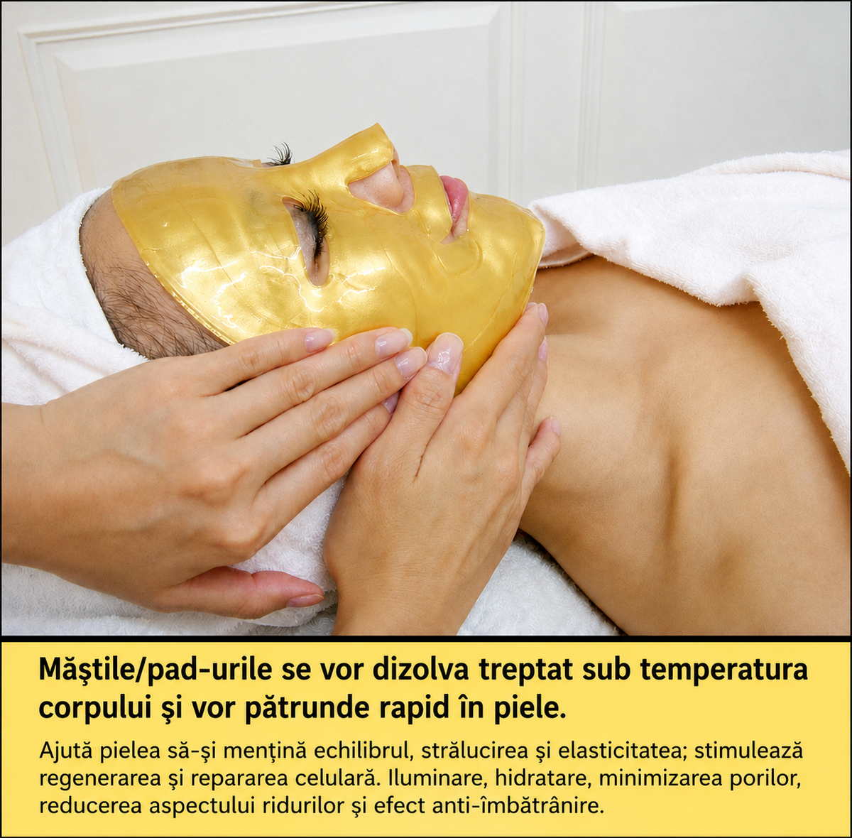 Mască Facială cu Aur & Colagen